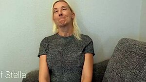 Milf Stella Cuffs Pathetic Loser For Erotic Footjob Tease