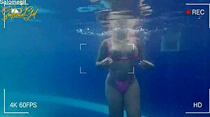 salome gil's photoshoot turns poolside steamy with photographer