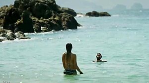 regina blandón flashes her perky tits in bikini during mexican hometown boyfriend scene