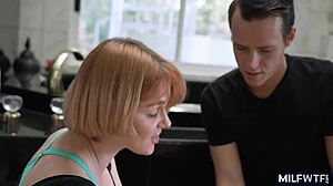 Cougar Redhead Devours Young Cock Hungrily