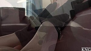 Milf's Gloves Fetish Drives Her to Explosive Masturbation Climax