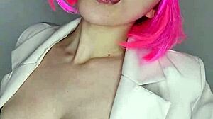 wanna watch me tease my big tits behind this kitty mask?