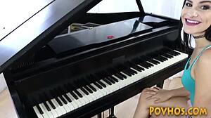 newbie teen babe gives pov blowjob then gets plowed hard