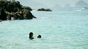 regina blandón flashes her perky tits in bikini during mexican hometown boyfriend scene