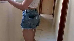 guy alone with skinny teen fucks her tight pussy till cum