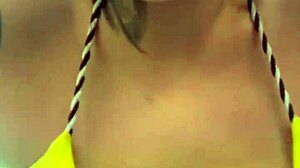 i trained in tiny thong bikini gym by beach got so wet with lust dripping down legs like ocean water