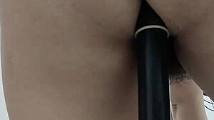 Binh Duong girl stuffs dildo deep in pussy ver 2