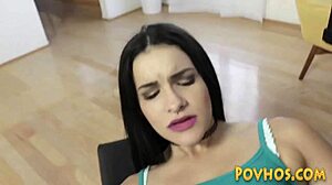 newbie teen babe gives pov blowjob then gets plowed hard