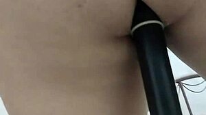 Binh Duong girl stuffs dildo deep in pussy ver 2