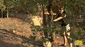 hot brunettes clean up turns into toy fingering lesbian threesome