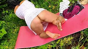 i bent doggystyle pulled dress no panties pussy exposed?