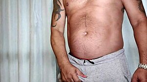 Brazilian Pornstar's Huge Cock Explodes Cum In Steamy Shower Fetish