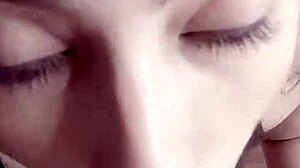 Cutie brunette teen facial cumshot homemade again