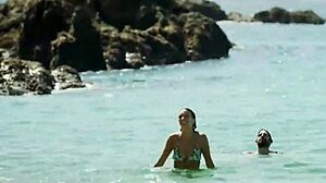 regina blandón flashes her perky tits in bikini during mexican hometown boyfriend scene