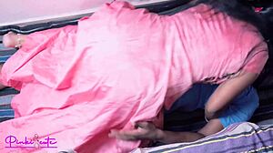 Leaked homemade MMS captures Indian wife Ravina's cowgirl ride with husband