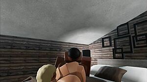 Bbw fat ass destroyed by monster bbc in roblox r34 action!