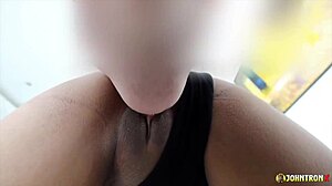 Young Thai milf in bodysuit begs for my interracial creampie doggystyle