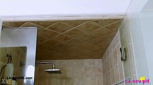 cute 18+ teen slut strips for daddy shower casting interview