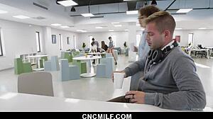 freeuse office milfs bend over for anytime coworker pounding and blowjobs