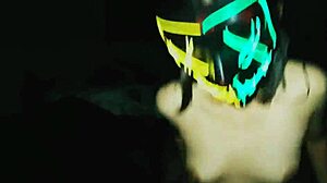 Mexican latina teen wife gives up her ass on halloween night