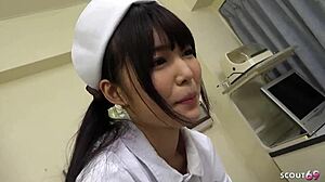 Skinny Japanese Nurse Teen Creampied Hard by Horny Patient