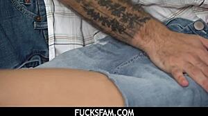 stepbrother fucks teen stepsis hardcore anal assfucking big tits blowjob creampie pov taboo sex