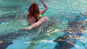 Staycation with Stepmom and Her Cougar Best Friend Pool Kissing Massage Taboo Pt 1