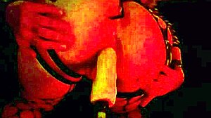 MATURE ASS WORSHIPS ANAL FUCK MACHINE IN FISHNETS CLOSE-UP