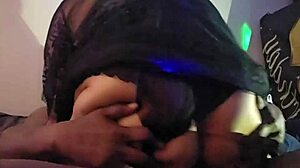 petite bbw struggles riding massive black cock