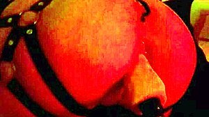 MATURE ASS WORSHIPS ANAL FUCK MACHINE IN FISHNETS CLOSE-UP