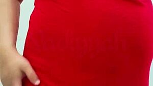 i'm so horny rubbing my sexy pregnant belly as asian milf