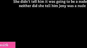 her husband watches as she teases stripping in stockings backstage?