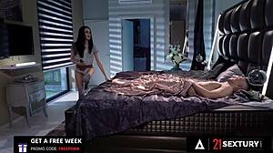 Perfect teen Alyssa Bounty tastes ass-to-mouth after deepthroat doggystyle anal cowgirl ride