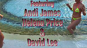 Staycation with Stepmom and Her Cougar Best Friend Pool Kissing Massage Taboo Pt 1