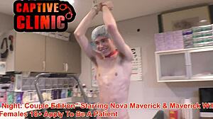 nova maverick naked bts blooper fest from bondage clinic flick