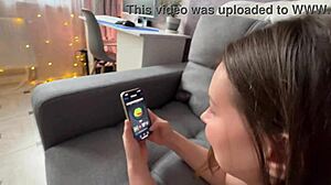 Amateur couple's rough homemade sex leads to wild orgasms