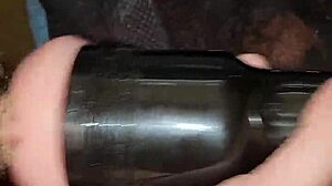 Fleshlight Stroke Session Explodes with Voyeur Cumshot