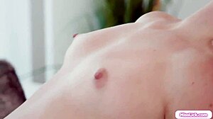 two horny blonde brunette babes lick kiss wet pussies