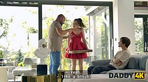 una fairy experiments with daddy and another cock in the room?