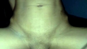 couple's tight shaved pussy creampie in garage gets so sticky wet