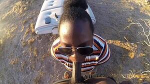 Best Sloppy Head from Cali Queen! BBW Colombian Sucks Big Black Cocks!