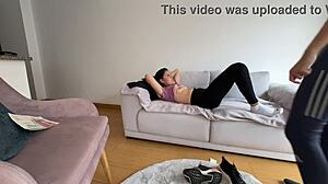 I'm paying roommate rent with hot lesbian scissoring fun