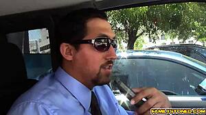 stepdad juan licks lucy doll's perky tits fingers tight pussy