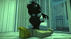 Roblox bitch hammered by monster black cock rough and relentless