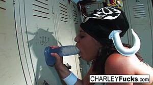 charley chase strips for foot fetish in lucha libre gear