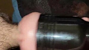 Fleshlight Stroke Session Explodes with Voyeur Cumshot