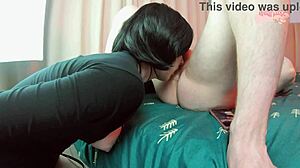 Petite Mavis Dracula rims boss ass deepthroats cum down her throat