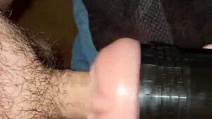 Fleshlight Stroke Session Explodes with Voyeur Cumshot