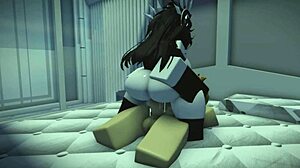 Roblox bitch hammered by monster black cock rough and relentless