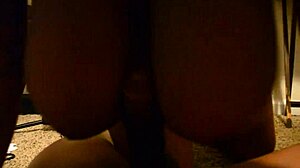 pretty ebony bbw sneaks cock sucking while boyfriend works